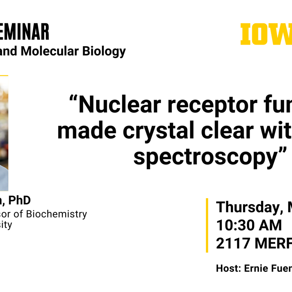 Biochemistry and Molecular Biology Seminar: Dr. Douglas Kojetin promotional image