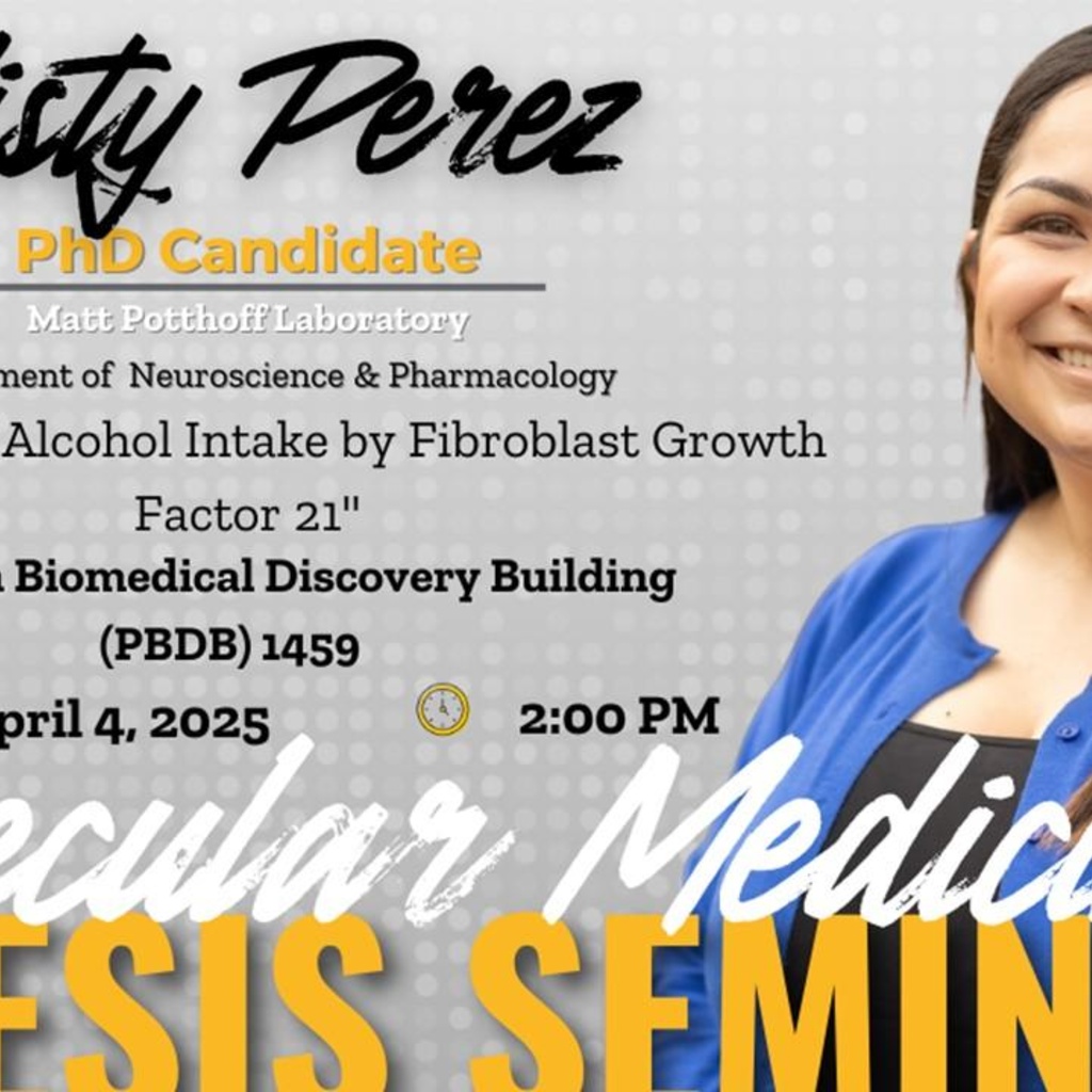 Molecular Medicine Interdisciplinary Program Thesis Defense Seminar: Misty Perez promotional image