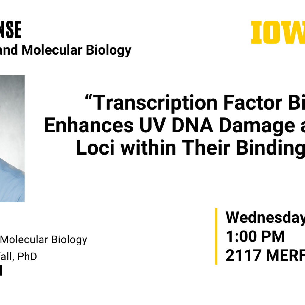 Biochemistry and Molecular Biology Thesis Defense: Jordan Riley promotional image