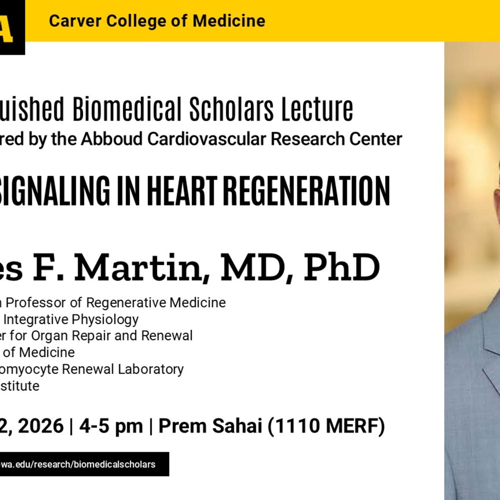 Distinguished Biomedical Scholars Lecture - James F. Martin, MD, PhD promotional image
