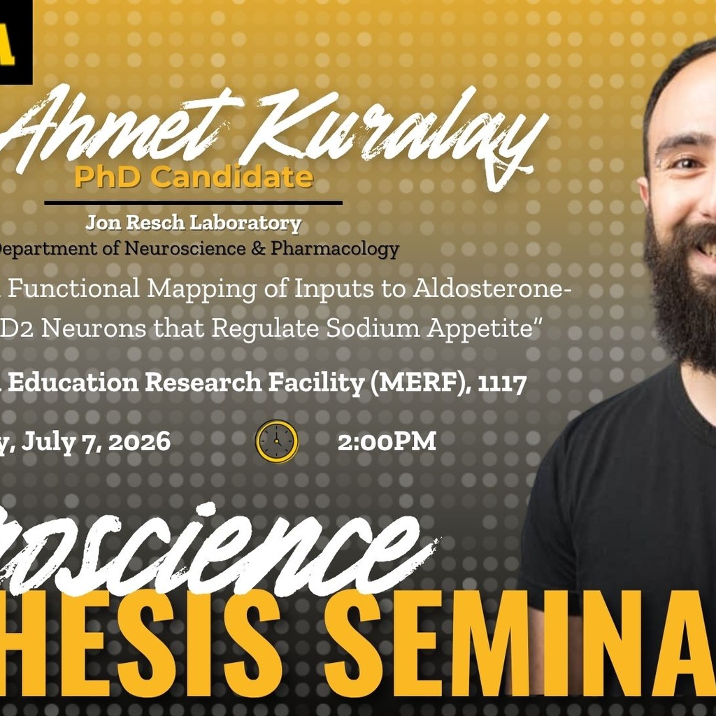 Neuroscience Interdisciplinary Program Thesis Defense Seminar: Ahmet Kuralay promotional image